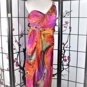 ONE SHOULDER COCKTAIL DRESS 24